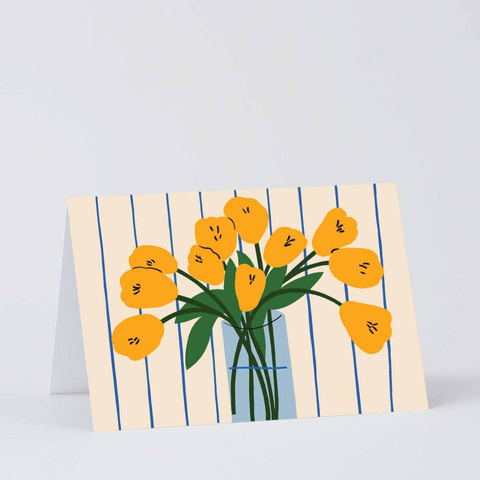 Grußkarte Neutral ohne Spruch - "Tulips"