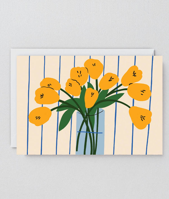 Grußkarte Neutral ohne Spruch - "Tulips"