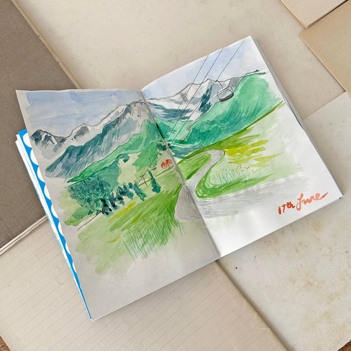 Travel Journal Yellow Beach Camper