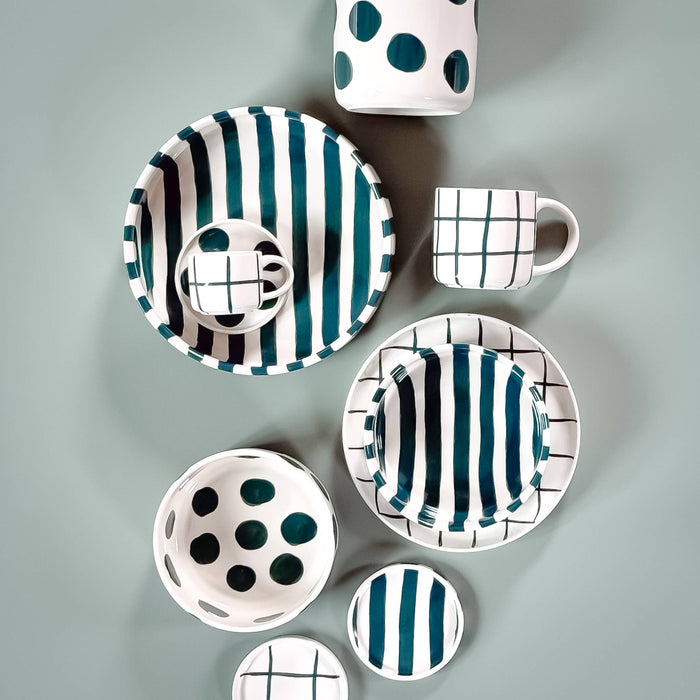 Schale Grid Small - Gentle Green