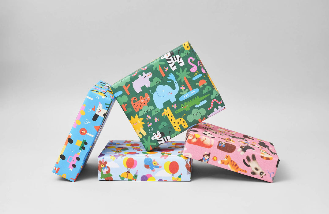 Dschungel-Kinder-Geschenkpapier