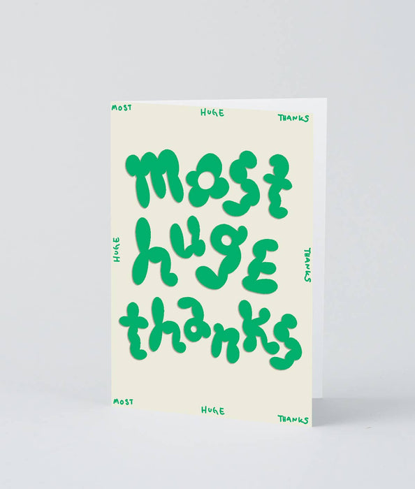 Grußkarte - Most Huge Thanks
