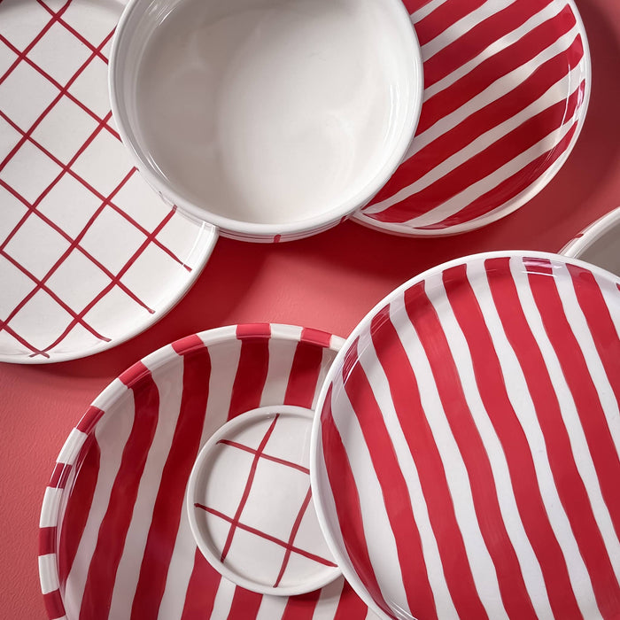 Vase Grid - tramonto red