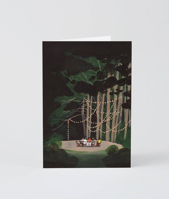 Kunstkarte „Abendessen im Wald“
