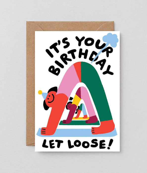 Geburtstagsgrußkarte „Let Loose“