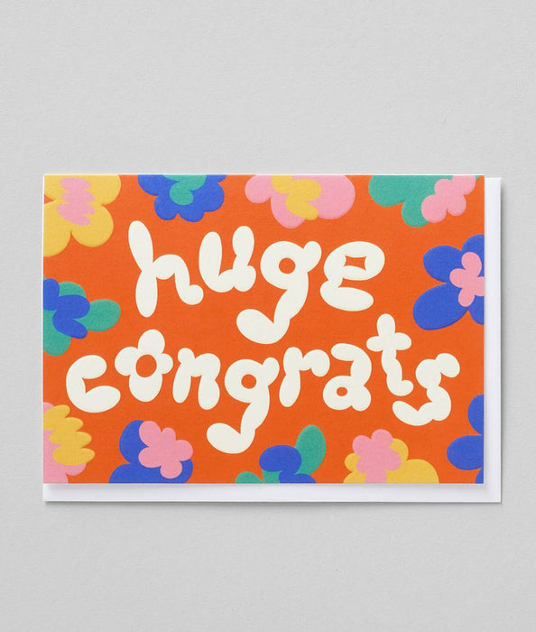 Grußkarte - Huge Congrats