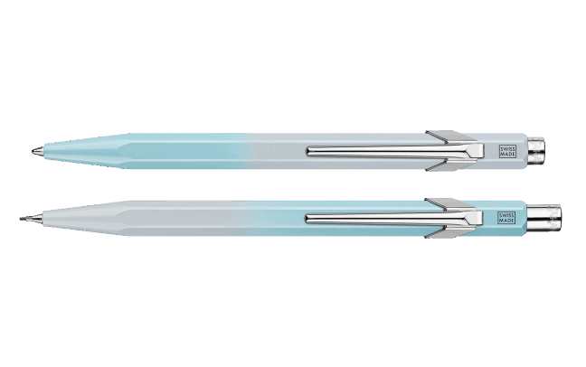Kugelschreiber 849 + Bleistift set 844- Caran d'Ache Blue Lagoon