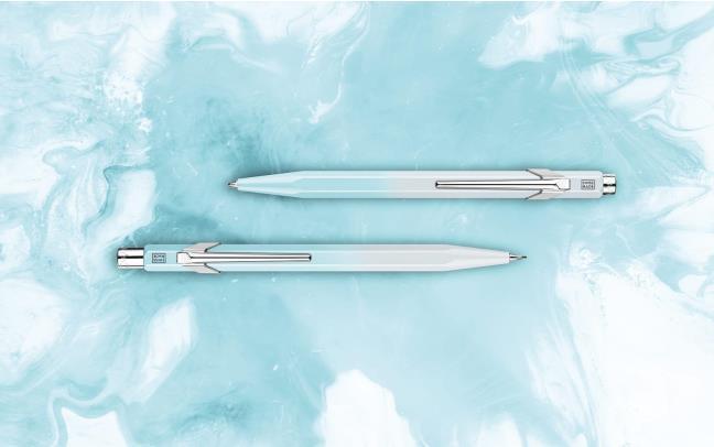 Kugelschreiber 849 + Bleistift set 844- Caran d'Ache Blue Lagoon