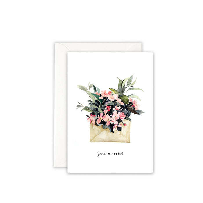 Hochzeitskarte · Just married