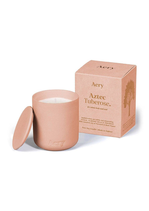 Aztec Tuberose Duftkerze — Pfirsich-Mandelmilch und Tuberose