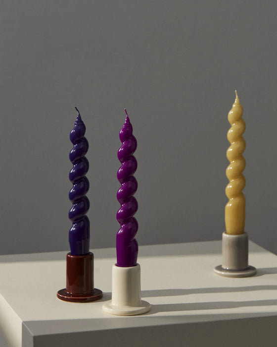 HAY Tube Candle Holder - Off White / Small