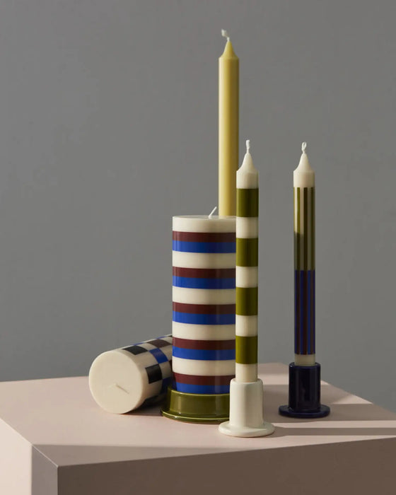 HAY Tube Candle Holder - Off White / Small