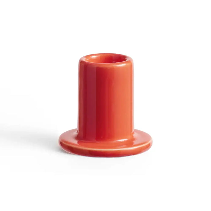 HAY Tube Candle Holder - Warm red / Small