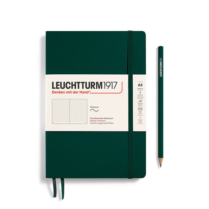 Notizbuch Medium (A5) - Softcover - 123 nummerierte Seiten