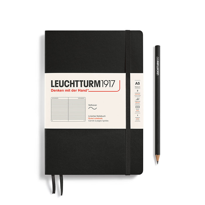Notizbuch Medium (A5) - Softcover - 123 nummerierte Seiten