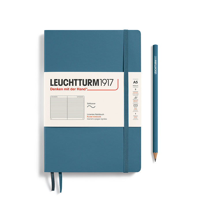 Notizbuch Medium (A5) - Softcover - 123 nummerierte Seiten