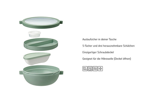 Rosti Mepal Bento Lunchbowl Vita - Nordic Sage