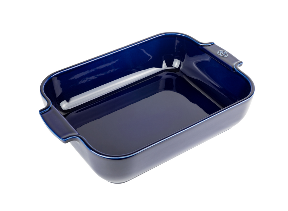 Appolia rechteckige Auflaufform aus Keramik Blau - 32cm