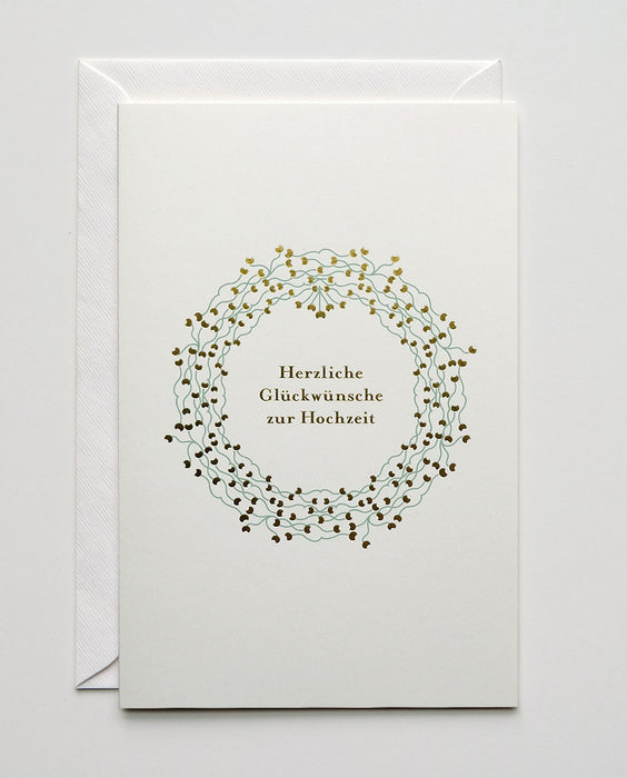 Haferkorn & Sauerbrey Grußkarte Goldener Kranz