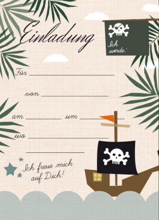 Einladungskarten Set
