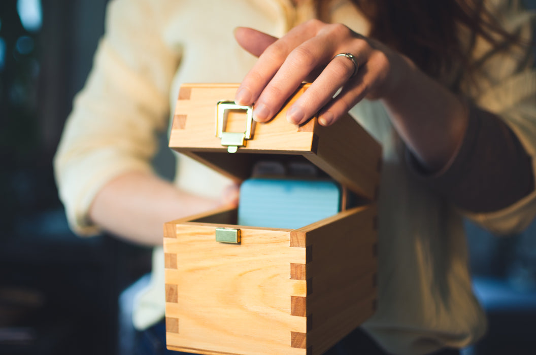 Aufbewahrungsbox für Karteikarten - Tesoro