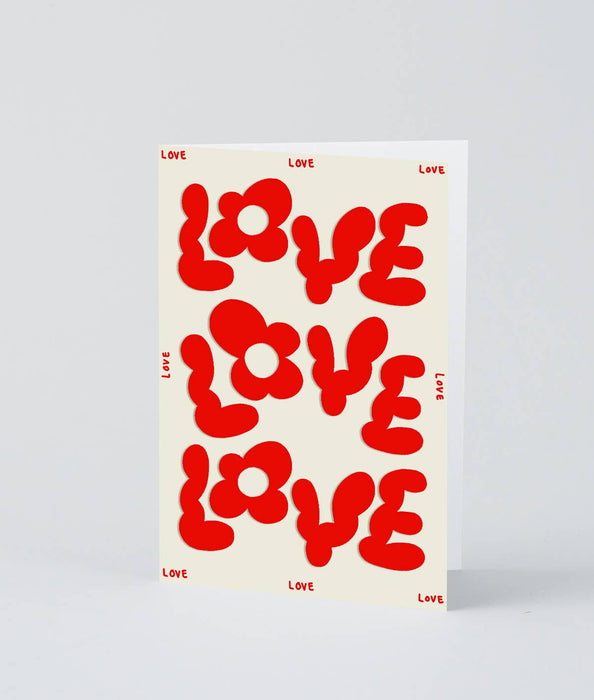 Grußkarte - Love Love Love