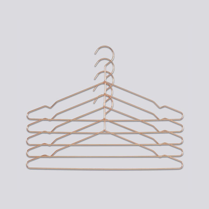 HAY Hang Set of 5 Copper - Kleiderbügel 5er Set