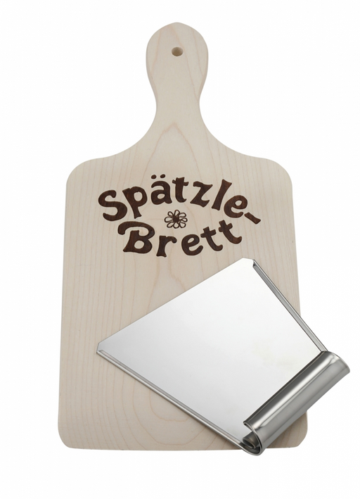 Spätzlebrett Holz mit Teigschaber Edelstahl 16037