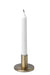 candle stand matt brass