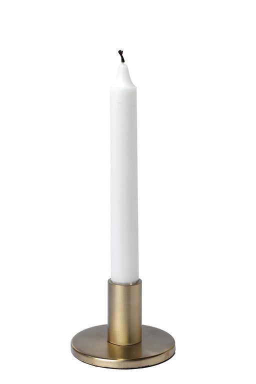 candle stand matt brass