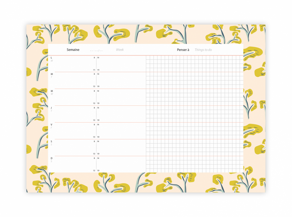 Monsieur Papier - Weekly Planner Pinède