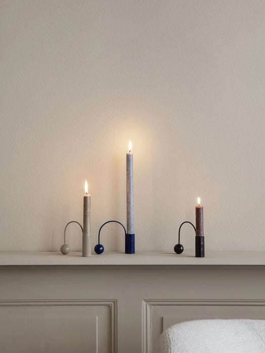 Ferm Living Balance Kerzenhalter Deep Blue/Macaroon