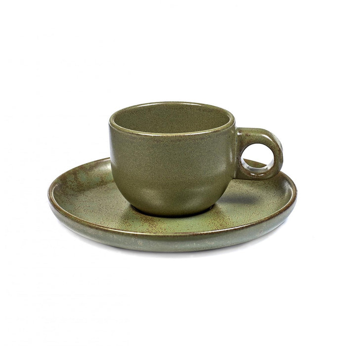 Espresso Tasse Surface mit Platzteller Camogreen