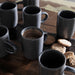 Tasse, Imma, grau/braun, Ø 8 / H 10cm