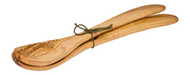 RE18 Salatbesteck Olivenholz rund 25cm
