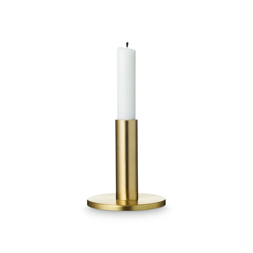 candle stand matt brass