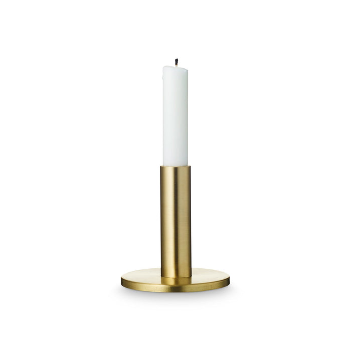 candle stand matt brass