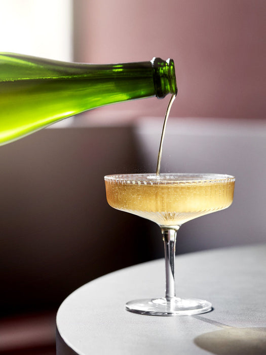 Ferm Living Ripple Chamapgne Saucer Transparent, Gläser