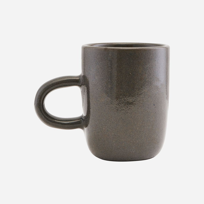 Tasse, Imma, grau/braun, Ø 8 / H 10cm