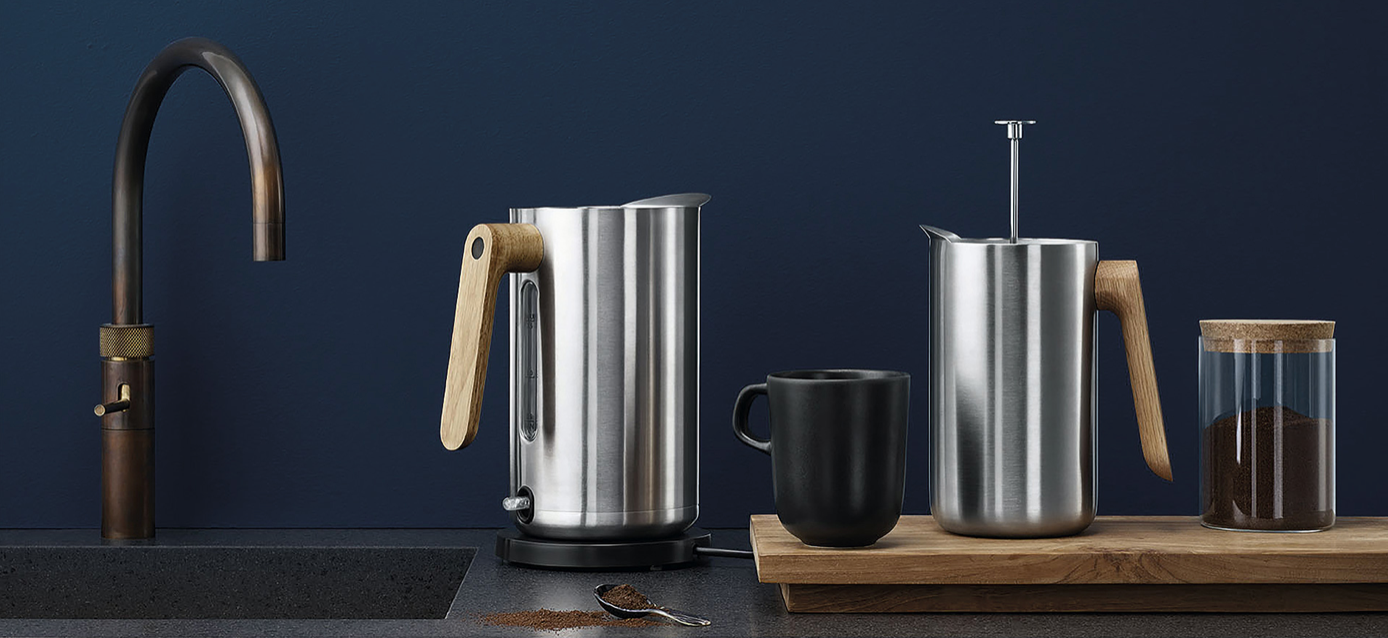 Wasserkocher, Nordic Kitchen, Edelstahl, 1.5l