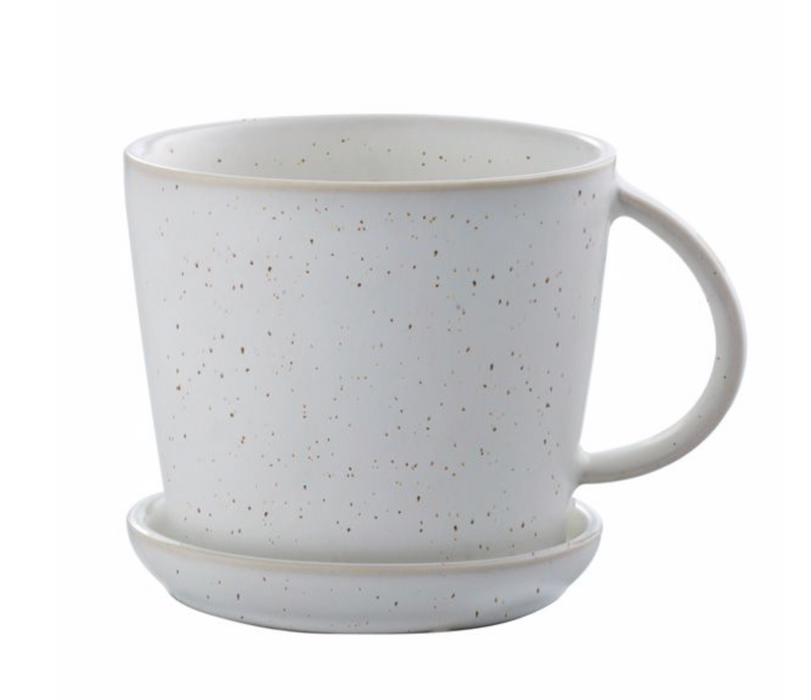 Tasse mit Untersetzer