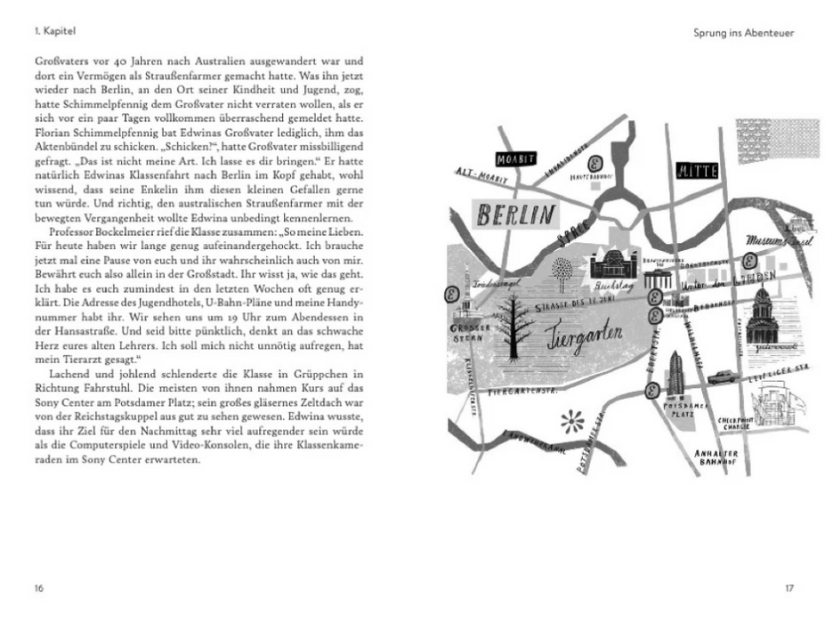 Buch, Edwina ermittelt in Berlin - Der Schatz des Priamos, Gestalten