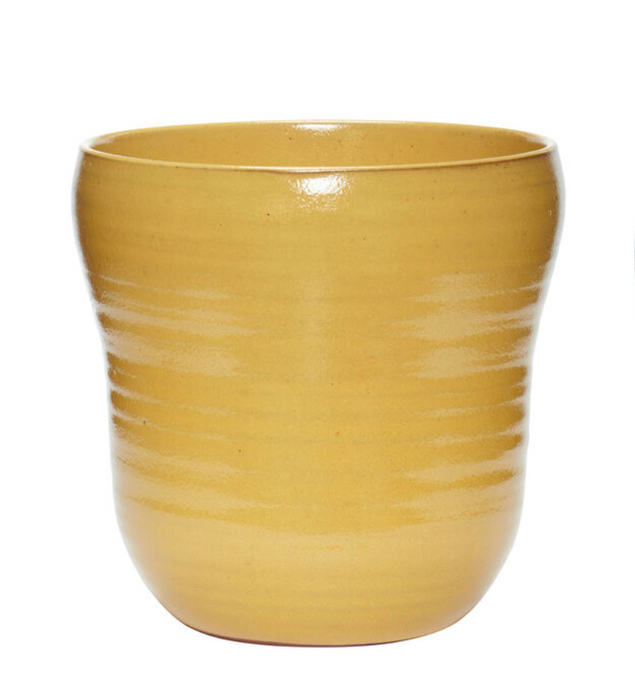 Care Blumentopf gelb aus Keramik