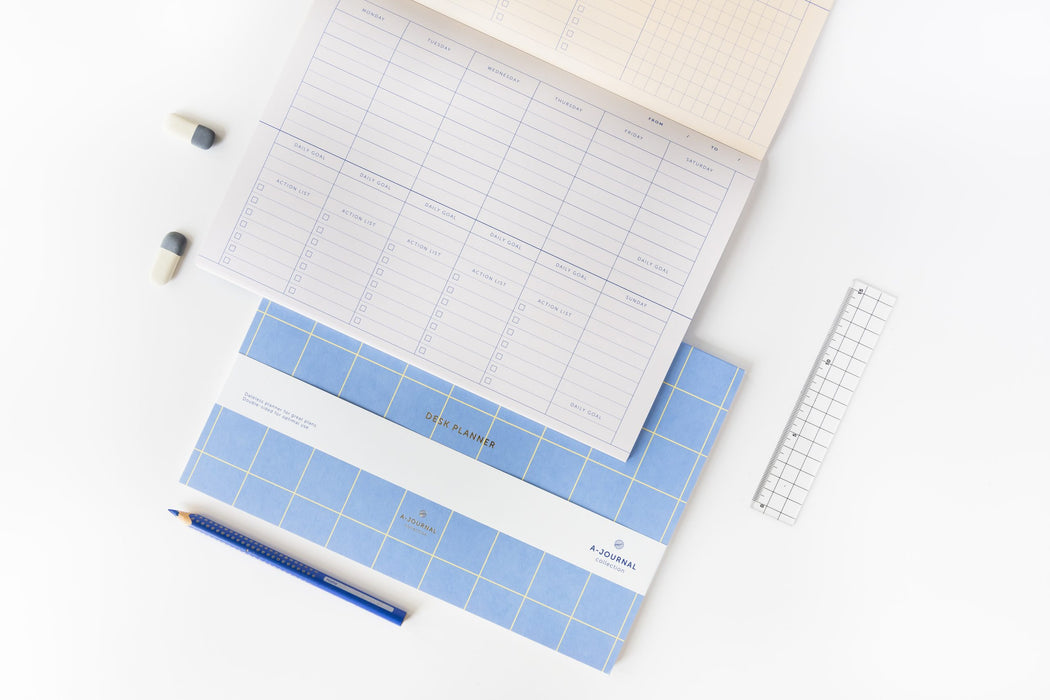 A-Journal Deskplanner/Wochenplaner - Lavender Blau