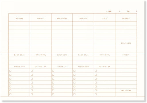 A-Journal Tischplaner Leinen