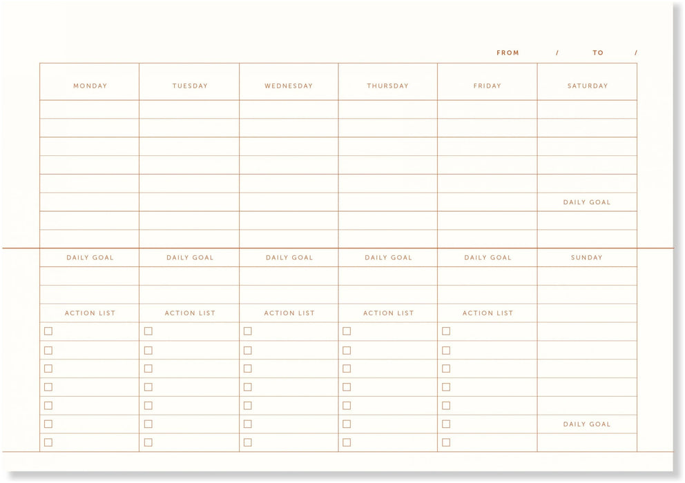 A-Journal Tischplaner Leinen