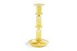 HAY Kerzenhalter FLARE - Candleholder Yellow With White Tall