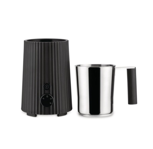 Alessi Milchaufschäumer Plissé Black