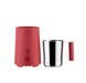 Alessi Milchaufschäumer Plissé Red