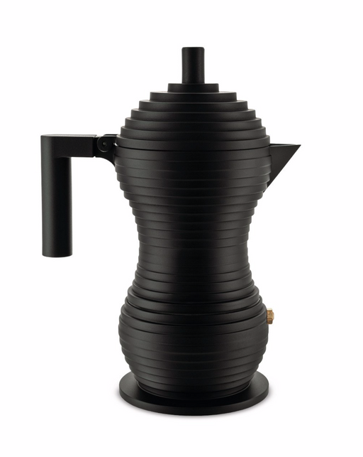 Alessi Espressokaffeekanne Pulcina schwarz
